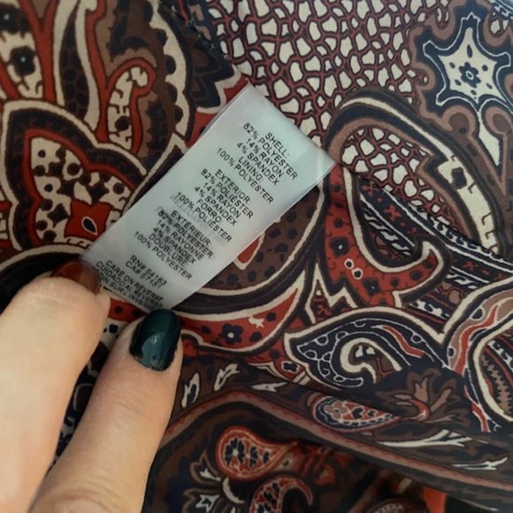 Tommy Hilfiger Orange rust/pumpkin/jacket blazer w/zipper size 8 (fits l… - Picture 9 of 9